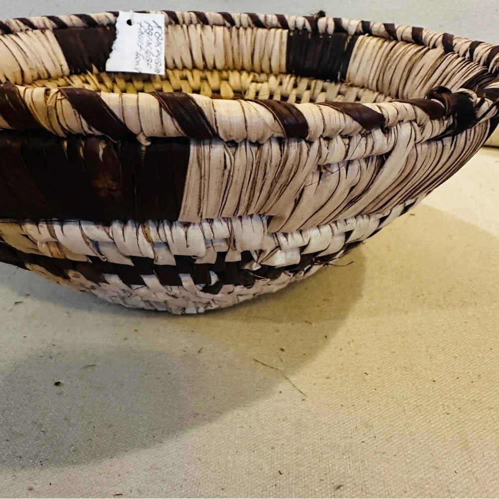 NEW Namwala Palm Leaf Basket. Artisan Zambian Basket. Bought in Zambia 2025
